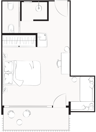 Junior Suite Floor Plan